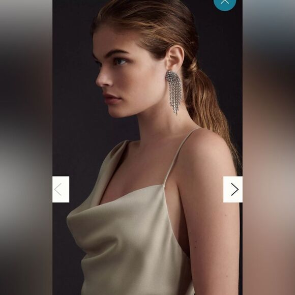 Anthropologie BHLD August Satin Charmeuse Midi Dress - Picture 3 of 15